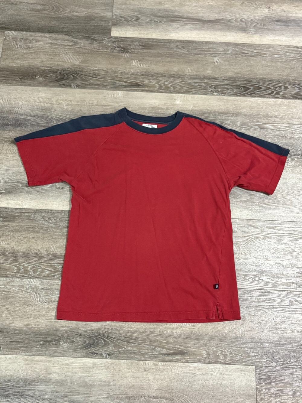 Vintage Seattles Cotton Works Striped Red Shirt Y2K Skater Retro - Men’s Large